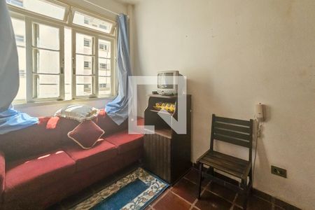 Sala de apartamento para alugar com 1 quarto, 27m² em Centro, Guarujá