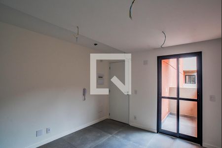 Sala/Cozinha de apartamento à venda com 1 quarto, 52m² em Campestre, Santo André