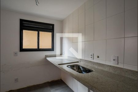 Sala/Cozinha de apartamento à venda com 1 quarto, 52m² em Campestre, Santo André