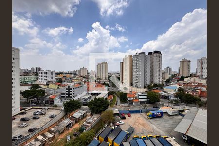 Vista da sala  de apartamento à venda com 2 quartos, 60m² em Vila Helena, Santo André