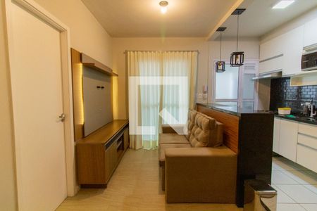 Sala de apartamento para alugar com 1 quarto, 38m² em Barra Funda, São Paulo