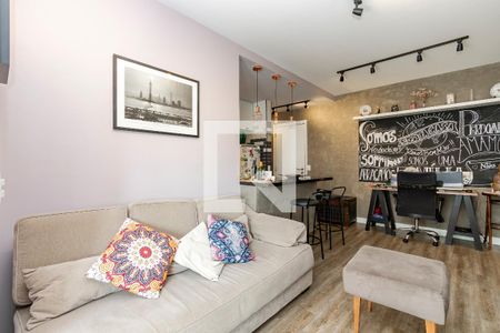 Sala de apartamento para alugar com 1 quarto, 48m² em Jardim Santo Amaro, São Paulo