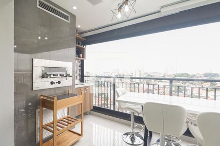 Varanda Gourmet  de apartamento à venda com 2 quartos, 71m² em Vila Esperança, São Paulo