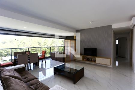 Sala de apartamento para alugar com 3 quartos, 142m² em Jardim Fonte do Morumbi, São Paulo