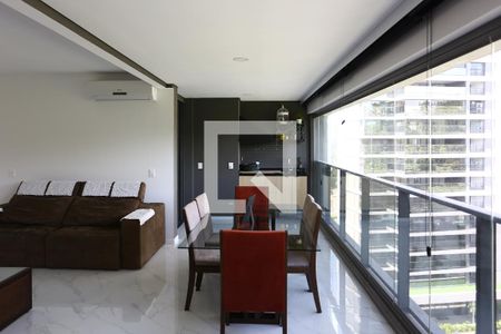 Varanda da Sala de apartamento para alugar com 3 quartos, 142m² em Jardim Fonte do Morumbi, São Paulo