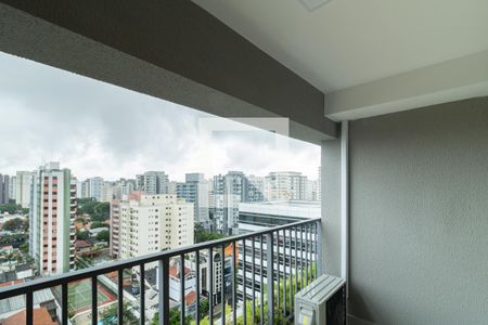 Varanda da Sala de apartamento para alugar com 1 quarto, 60m² em Indianópolis, São Paulo