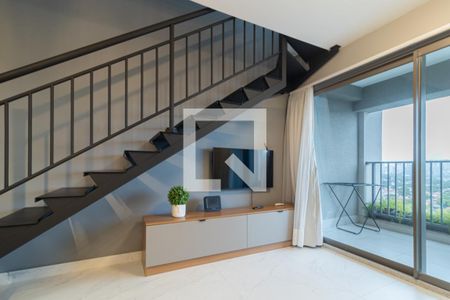 Sala de apartamento à venda com 1 quarto, 60m² em Indianópolis, São Paulo