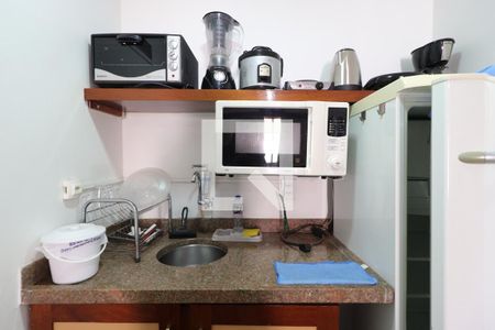 Cozinha de kitnet/studio para alugar com 1 quarto, 50m² em Centro, Ribeirão Preto