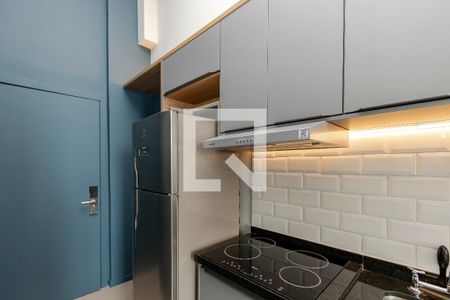 Sala/ Cozinha de apartamento para alugar com 1 quarto, 34m² em Jardim das Acacias, São Paulo