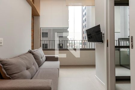 Sala/ Cozinha de apartamento para alugar com 1 quarto, 34m² em Jardim das Acacias, São Paulo