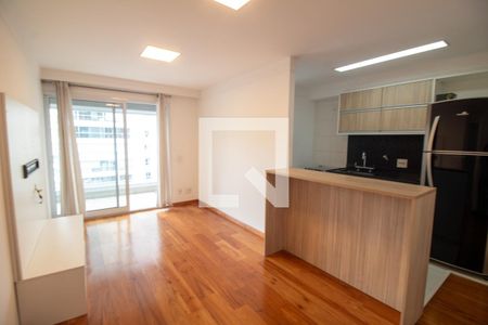 Sala de apartamento para alugar com 1 quarto, 49m² em Campo Belo, São Paulo