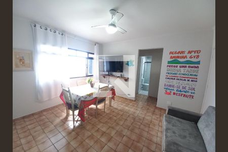 Sala de apartamento para alugar com 1 quarto, 70m² em Itararé, São Vicente