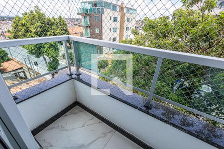 Varanda da Suíte de apartamento à venda com 3 quartos, 80m² em Sinimbu, Belo Horizonte
