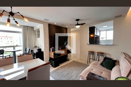 sala  de apartamento à venda com 3 quartos, 66m² em Cidade Nova, Belo Horizonte