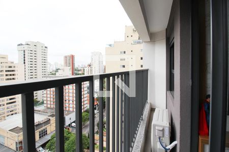 Varanda de apartamento à venda com 1 quarto, 41m² em Indianópolis, São Paulo