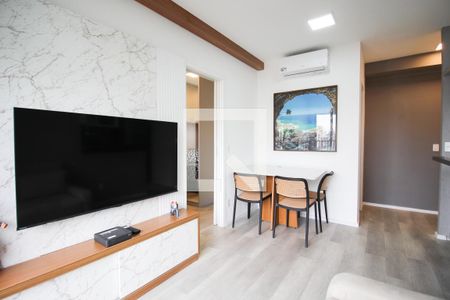 Sala de apartamento à venda com 1 quarto, 41m² em Indianópolis, São Paulo