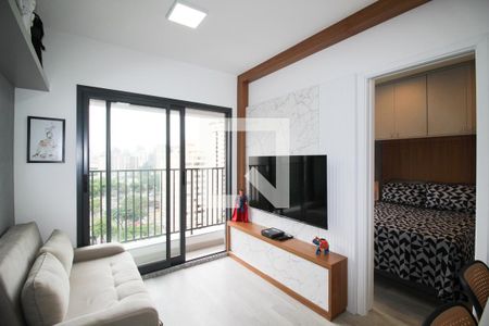 Sala de apartamento à venda com 1 quarto, 41m² em Indianópolis, São Paulo