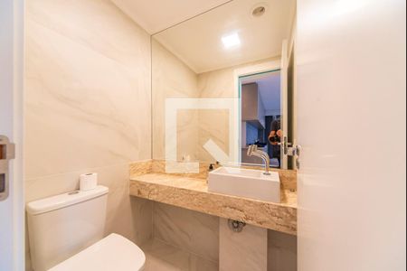 Lavabo de apartamento à venda com 3 quartos, 128m² em Vila Gilda, Santo André