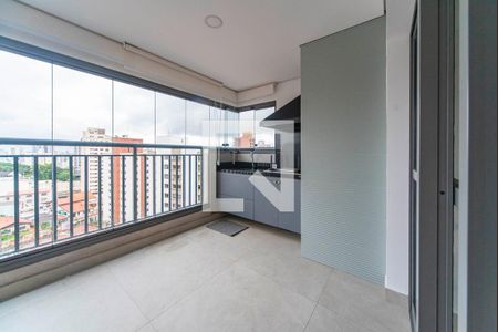 Varanda Gourmet de apartamento à venda com 3 quartos, 128m² em Vila Gilda, Santo André