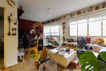 Sala de apartamento para alugar com 2 quartos, 82m² em Indianópolis, São Paulo