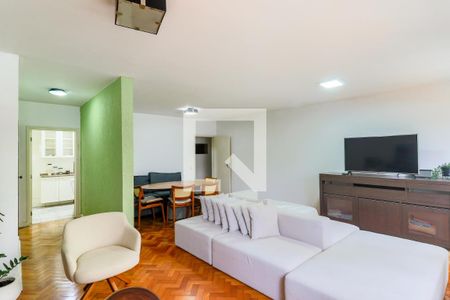 Sala de apartamento para alugar com 3 quartos, 130m² em Campo Belo, São Paulo