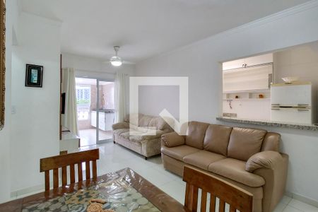 Sala de apartamento para alugar com 2 quartos, 77m² em Cidade Ocian, Praia Grande