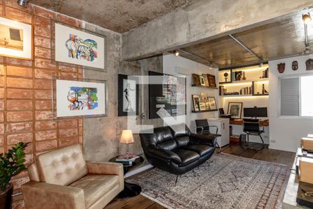 Sala de apartamento para alugar com 1 quarto, 75m² em Indianópolis, São Paulo