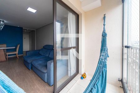 Varanda da Sala de apartamento à venda com 3 quartos, 75m² em Vila Floresta, Santo André