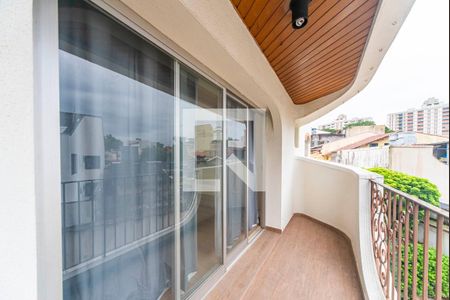 Varanda da Sala de apartamento para alugar com 3 quartos, 144m² em Vila Valparaíso, Santo André