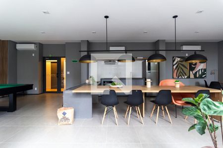 Studio para alugar com 28m², 1 quarto e sem vaga Studio para alugar com 28m², 1 quarto e sem vagaÁrea comum - Salão de festas