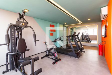 Studio para alugar com 28m², 1 quarto e sem vaga Studio para alugar com 28m², 1 quarto e sem vagaÁrea comum - Academia