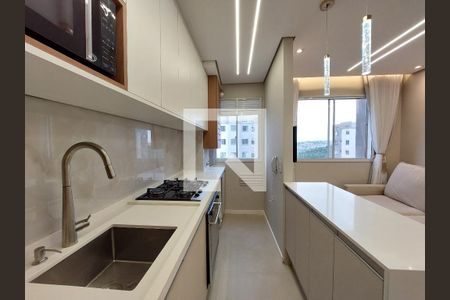 Cozinha de apartamento à venda com 2 quartos, 36m² em Usina Piratininga, São Paulo