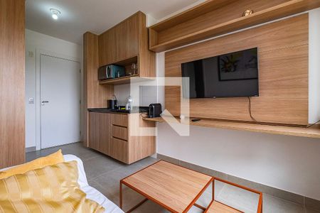 Sala/Cozinha de apartamento para alugar com 1 quarto, 28m² em Pinheiros, São Paulo