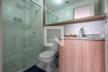 Suíte - Banheiro de apartamento para alugar com 1 quarto, 28m² em Pinheiros, São Paulo