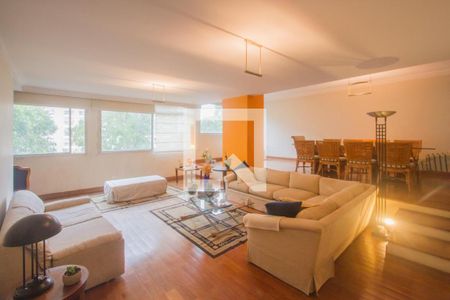 Sala de Estar de apartamento à venda com 3 quartos, 216m² em Jardim Santo Amaro, São Paulo