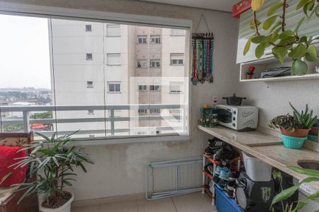 Varanda da sala  de apartamento à venda com 3 quartos, 86m² em Centro, Diadema