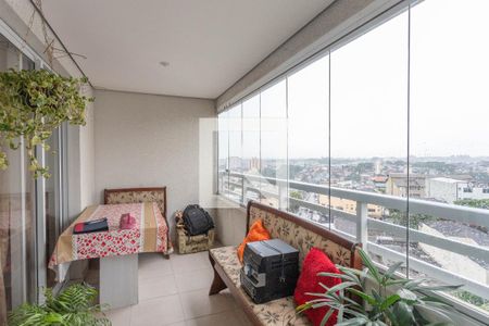 Varanda da sala  de apartamento à venda com 3 quartos, 86m² em Centro, Diadema