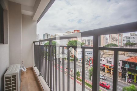 Varanda de kitnet/studio para alugar com 1 quarto, 26m² em Mirandópolis, São Paulo