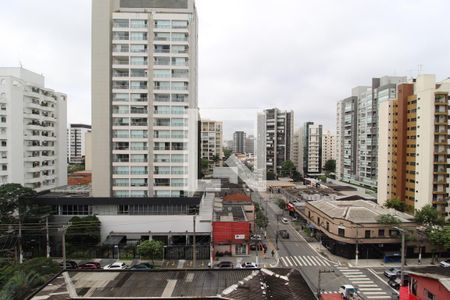 Vista da Sala de apartamento à venda com 1 quarto, 40m² em Indianópolis, São Paulo