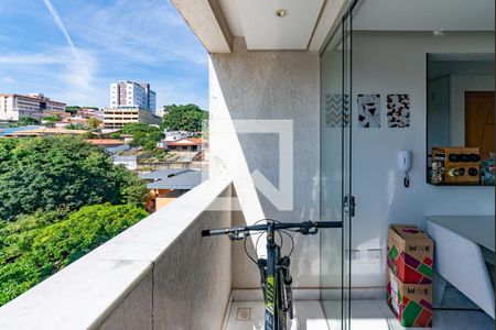 Varanda da Sala de apartamento à venda com 2 quartos, 57m² em Palmeiras, Belo Horizonte