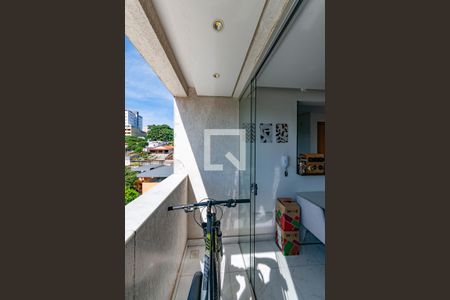 Varanda da Sala de apartamento à venda com 2 quartos, 57m² em Palmeiras, Belo Horizonte