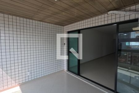 Varanda da Sala de apartamento para alugar com 3 quartos, 130m² em Pompéia, Santos