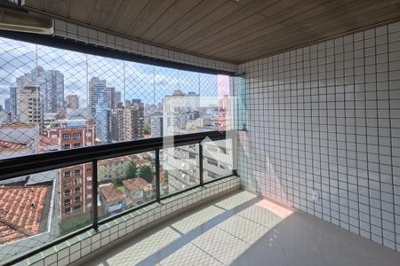 Varanda da Sala de apartamento para alugar com 3 quartos, 130m² em Pompéia, Santos