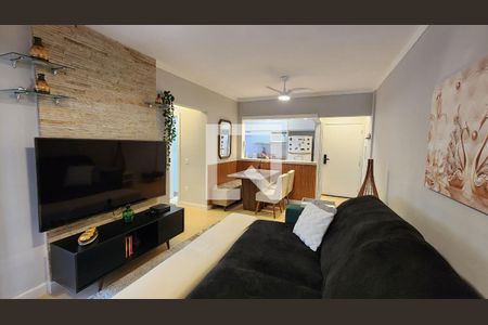 Detalhe Sala de apartamento para alugar com 1 quarto, 54m² em Vila Matias, Santos