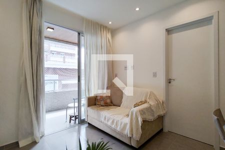 Sala de apartamento para alugar com 1 quarto, 51m² em Canto do Forte, Praia Grande