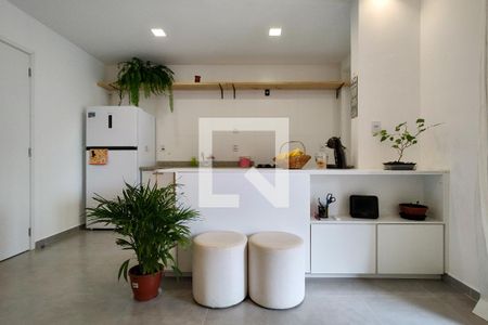 Sala de apartamento para alugar com 1 quarto, 51m² em Canto do Forte, Praia Grande