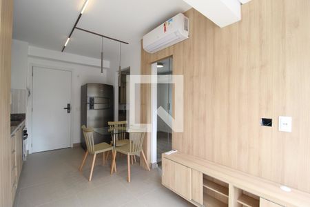 Sala/Cozinha de kitnet/studio para alugar com 1 quarto, 32m² em Moema, São Paulo