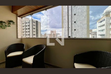 Varanda da Sala de apartamento à venda com 3 quartos, 115m² em Serra, Belo Horizonte