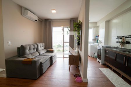 Sala - Divisória com a Cozinha de apartamento para alugar com 2 quartos, 55m² em Jardim Santa Izabel, Hortolândia