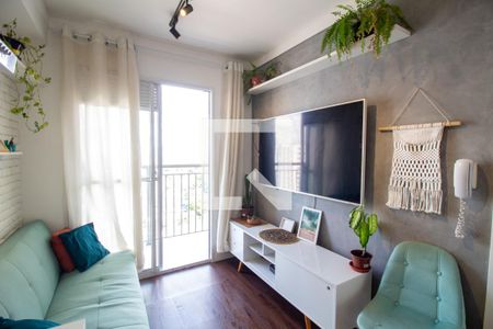 Sala de apartamento para alugar com 1 quarto, 28m² em Jardim Caravelas, São Paulo